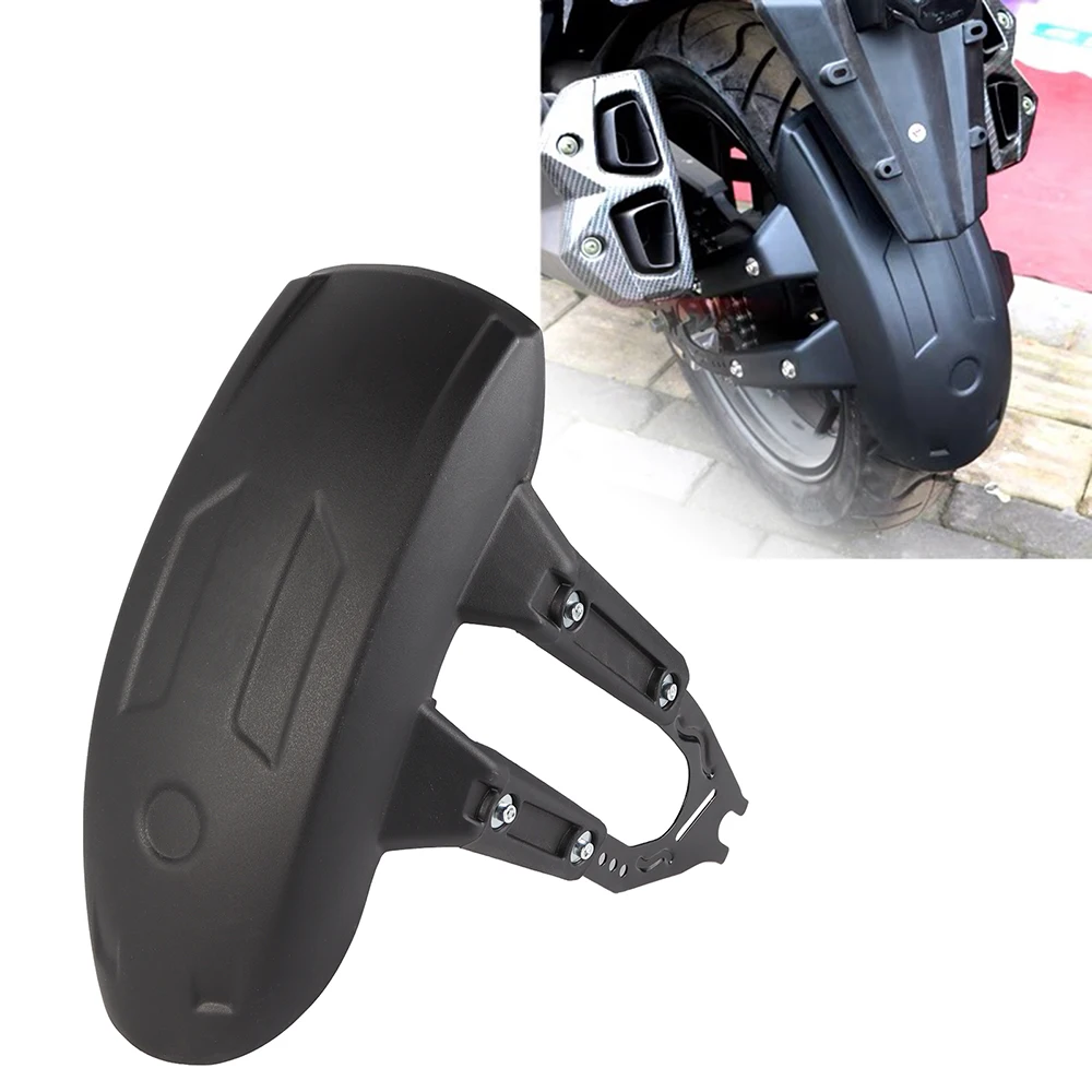 Spritz schutz Universal Motorrad Hinterrad Kotflügel Kotflügel Abdeckung schwarz mit Halterung Motorrad Zubehör