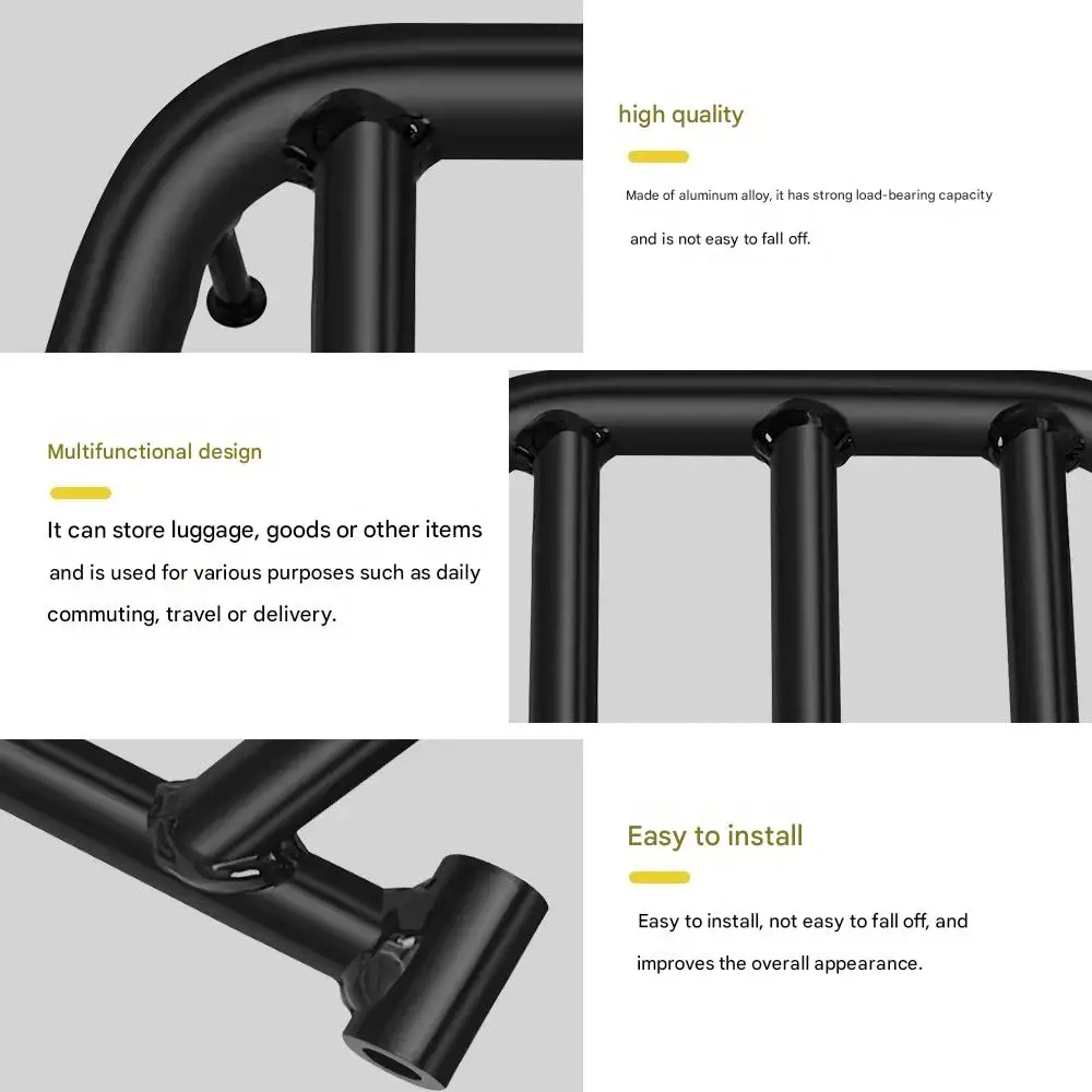 Compatible For Triumph Scrambler400 and Speed400 modification parts: rear rack, tail box rack, tail bag rack, rear tail rack