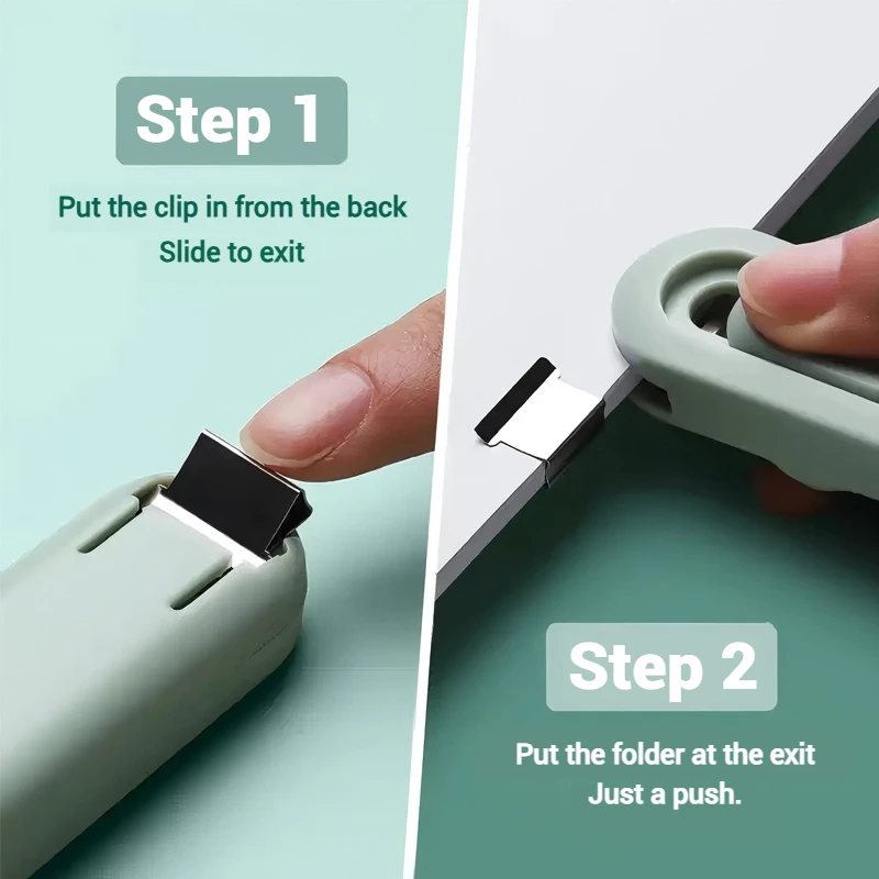 NUSIGN Push Binder: Reusable Stapler for a Clutter-Free & Eco-Friendly Desk - 3 Trendy Options