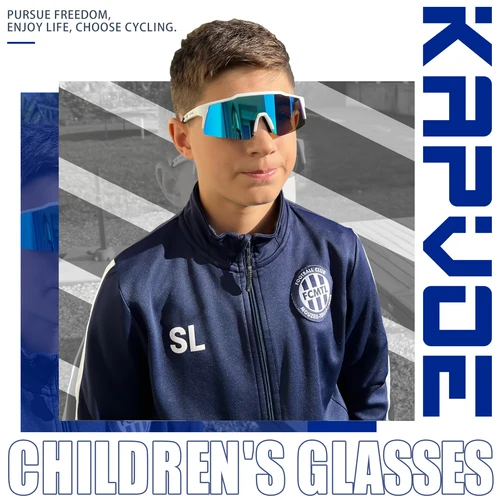 Kapvoe-gafas de sol fotocromáticas para ciclismo, lentes deportivas para bicicleta, UV400, para niños, niñas y adolescentes, para exteriores