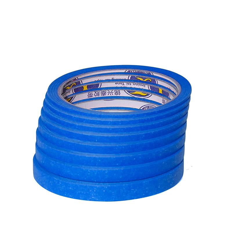8 Rolls Blue Fine Line Masking Tape Set, 2mm-10mm X 25M Each, Multi-Purpose Adhesive Tape for Nail Art, Painting, Spray Paint, view 3