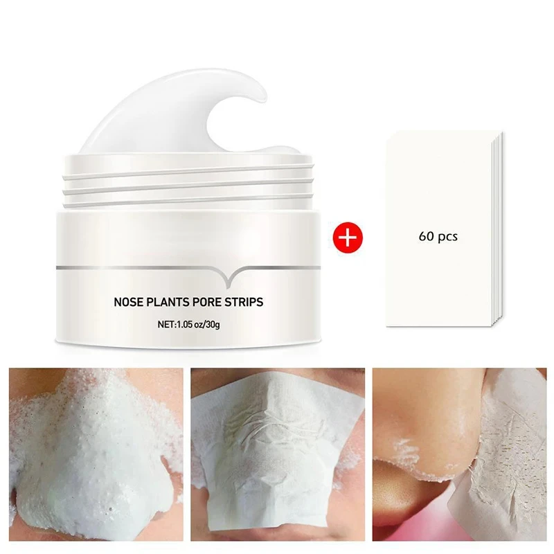 Nose Blackhead Remover Cream Pore Strip Tearing Mask Peeling Acne Cleaner Nasal Patch Black Dots Deep Deaning Skin Care Makeup