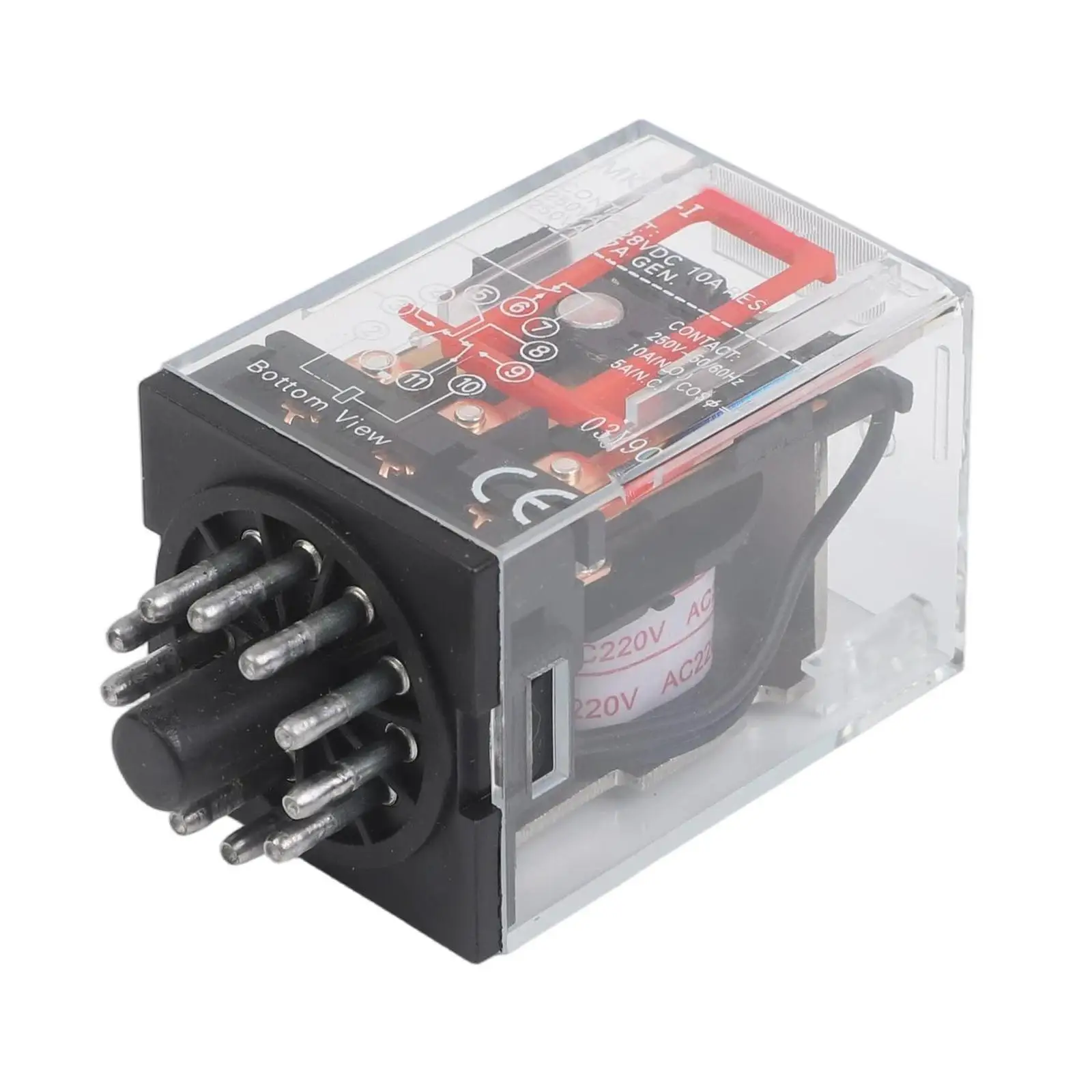 For Industrial Use Color As Shown In The Picture AC 220V Relay 250VAC Relay Socket Installation Relay Remote Control Relay