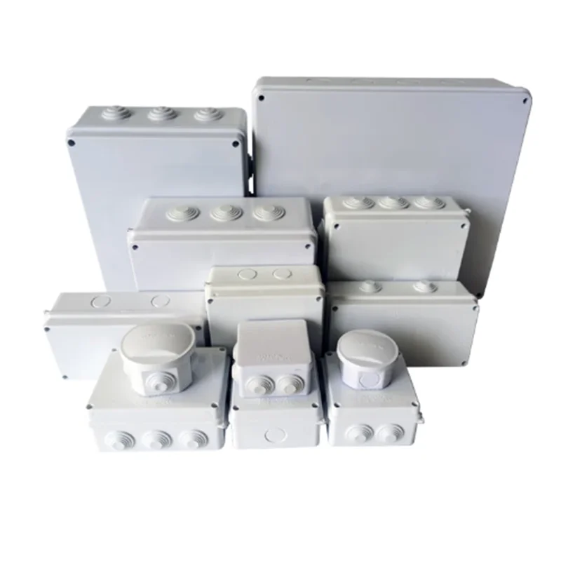 ABS Outdoor cable terminal Waterproof box Monitoring box Sealing power distribution box plastic waterproof junction box