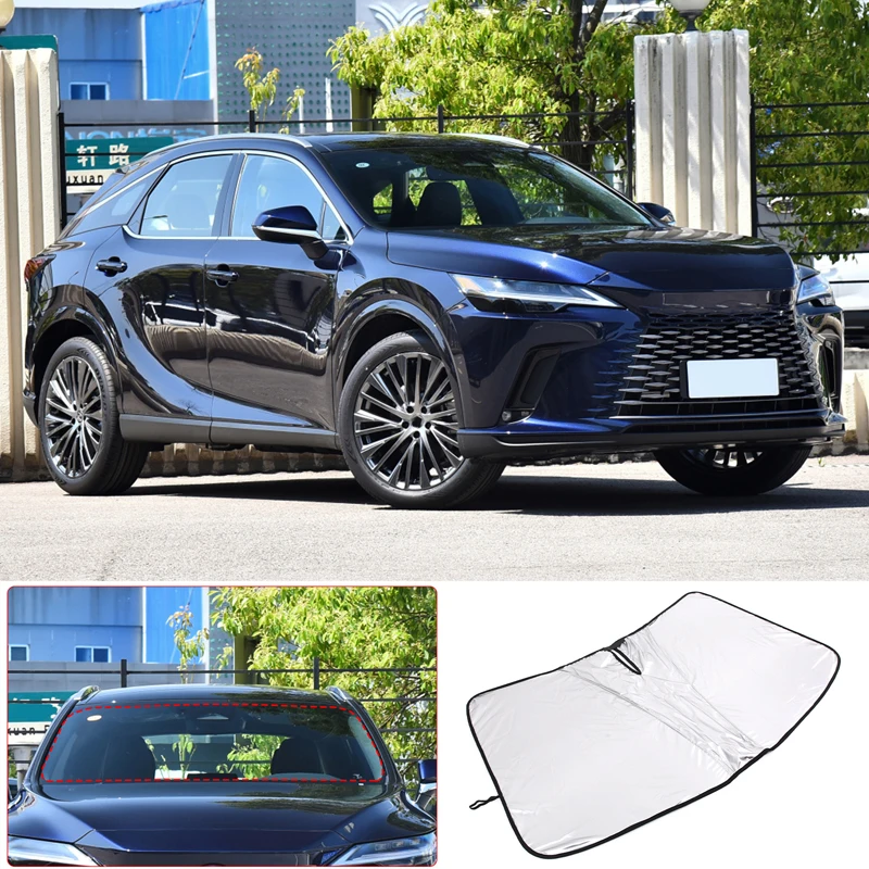 

[Anti-UV Heat Insulation] For 2016-2024 Lexus RX Memory Steel Ring Front Windshield Sunshade Car Interior Accessories