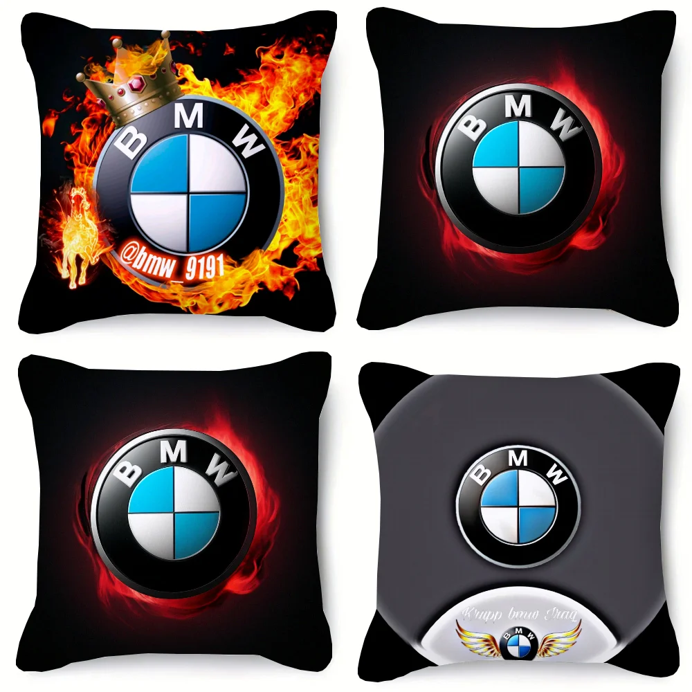 BMW Logo Decorative Children's Pillows for Bedroom Kawaii Pillow Pillowcase 40x40 Luxury Sofa Cushions Pillows Decor Home Cover