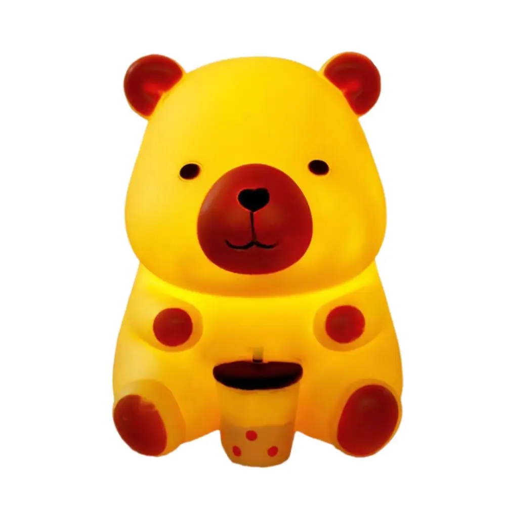 Capybara Shape Capybara Night Light Soft Light Silicone Guinea Pig Night Light Eye Protection LED Capybara Silicone Lamp