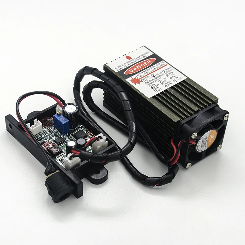 450 Nm, 2000 Mw 12V High Power Laser Module Ttl, Instelbare Focus Blauwe Laser Module. Diy Laser Graveur Machine Accessoires.