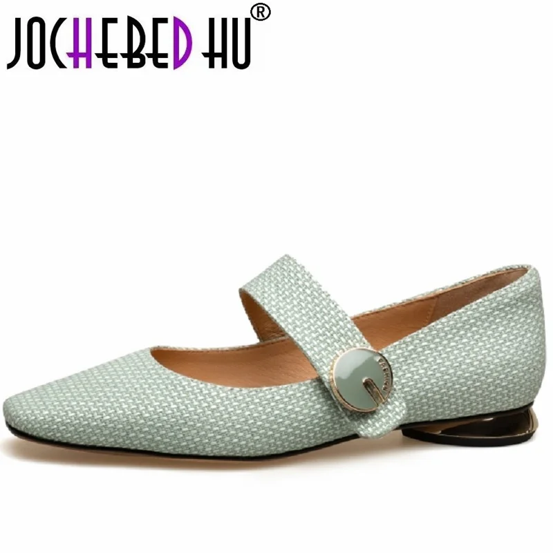 

【JOCHEBED HU】NEW Spring Shoes for Women Pointed Toe Thin Heel Pumps High Heels Stiletto Heels Office Ladies Shoes