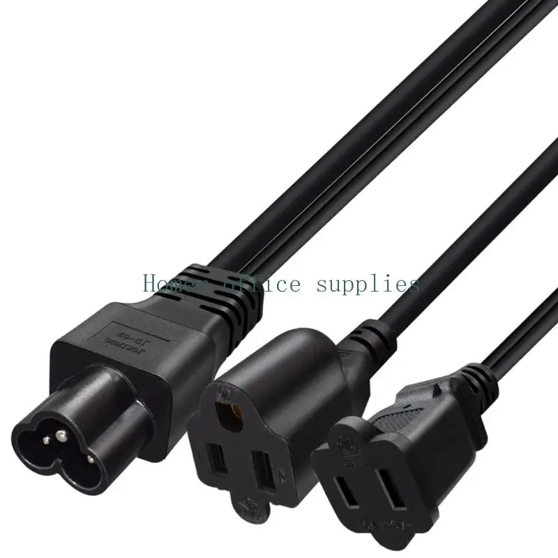 K43B Double Outlet Power Cord IEC320 To NEMA 1 15R And 5 15R 30Cm Length