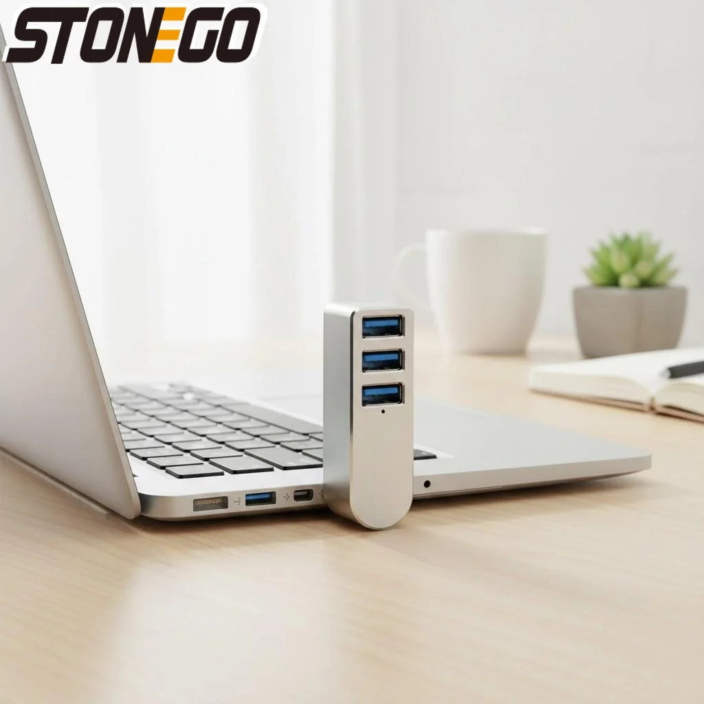 USB3.0 High Speed 3 Port Hub Splitter Aluminum Alloy for PC Laptop U Disk Card Reader Mobile Phone Expansion Dock