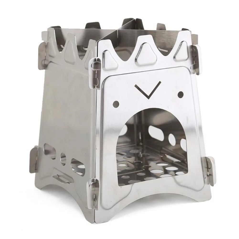 Wood-Burning Stove Folding Stainless Steel Stove Compact Design For Easy Transportation Long-Lasting Performance