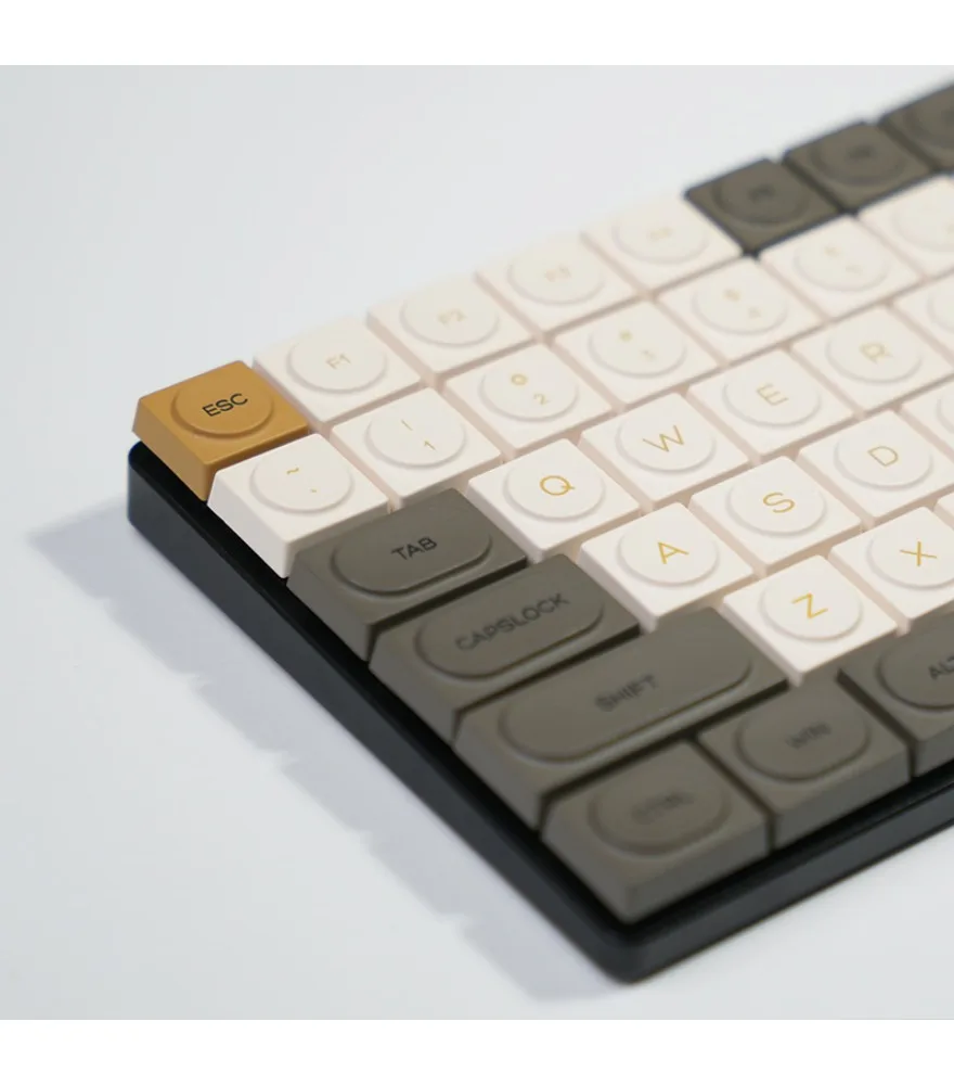 Keycap building block height 137 keys retro minimalist sublimation mechanical keyboard cap polka dot personalized keys