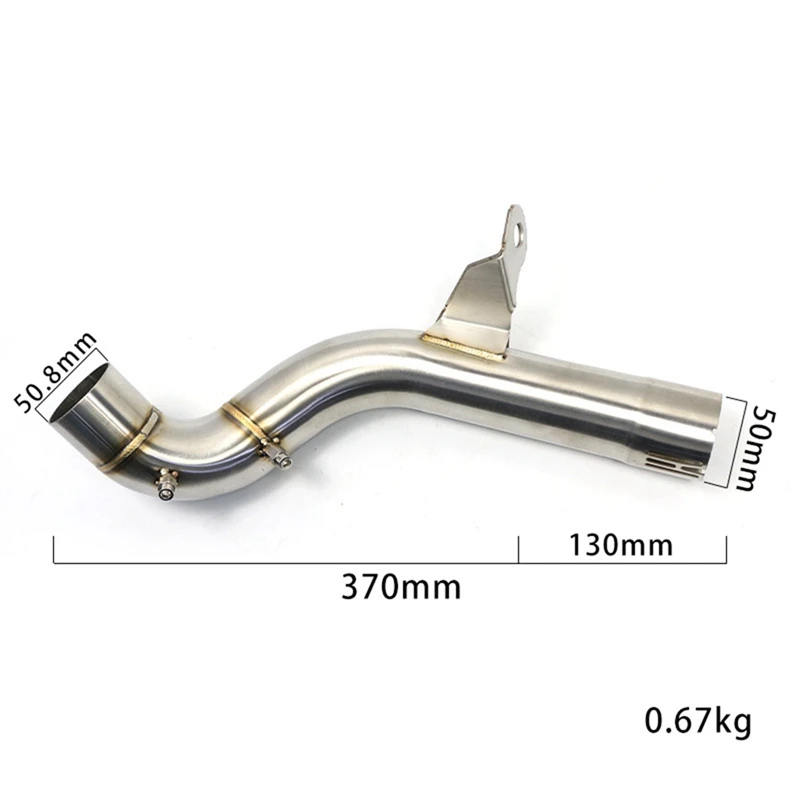 Motorcycle Exhaust Pipe Muffler For BMW F750GS/F850GS 2018-2020 51Mm Exhaust Modified Middle Section