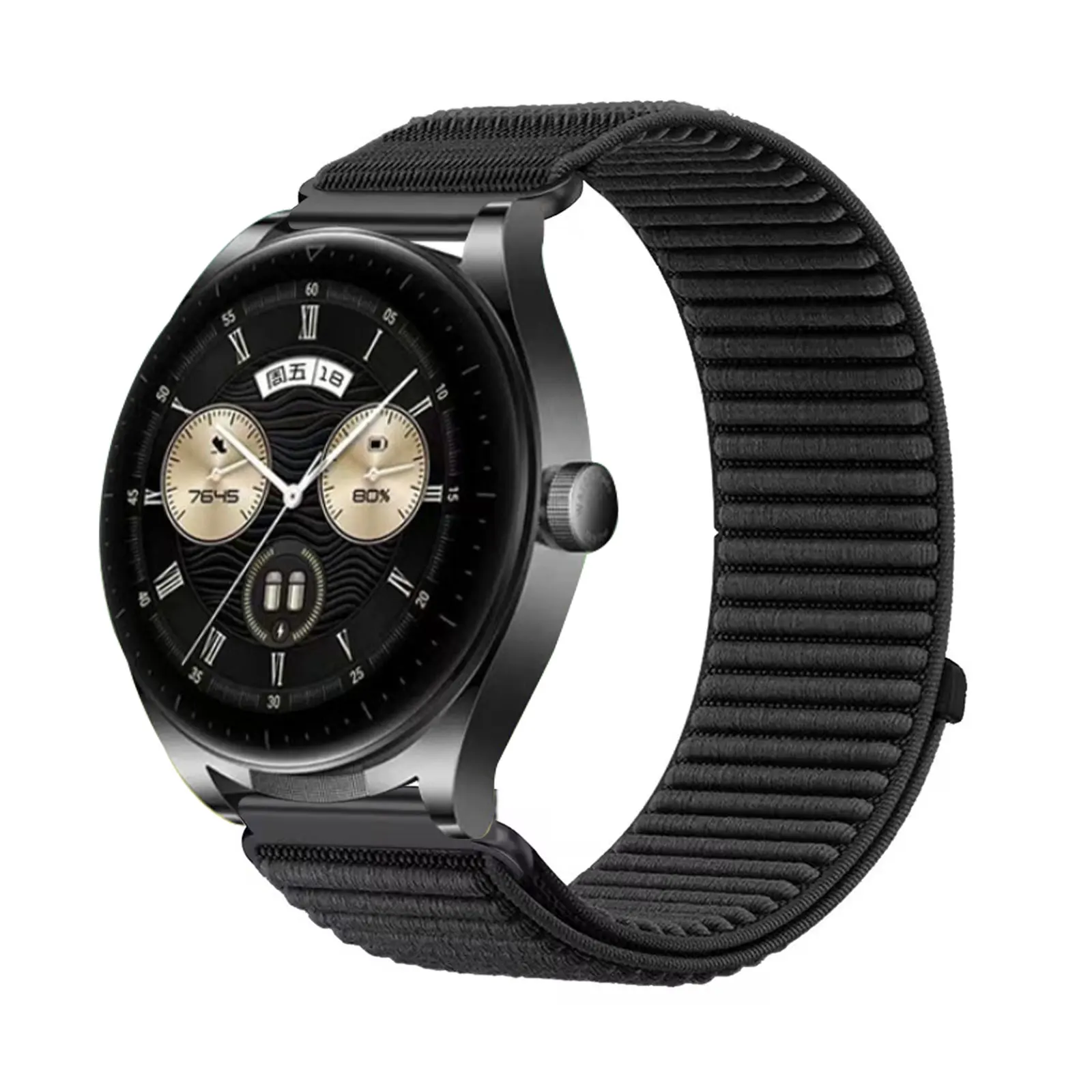 

Nylon Bands for Huawei Watch Buds/Ultimate Band, Elastic Soft Velcro Nylon Strap