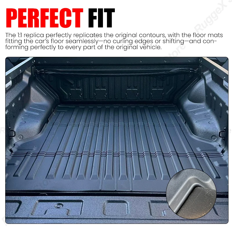 For BYD SHARK 6 TPE Material Cargo Mats All Weather Waterproof Trunk Mat Exterior Upgrade Off-road Car Accessories For BYD Shark view 2
