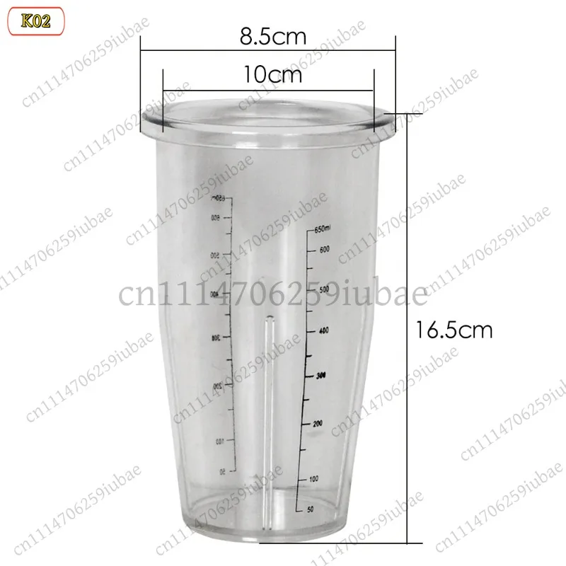 Replacement Milkshake Cup and Foam Maker Jug for K1 K2 MS-1 MS-2 Machine Food Grade Plastic Stainless Steel Parts