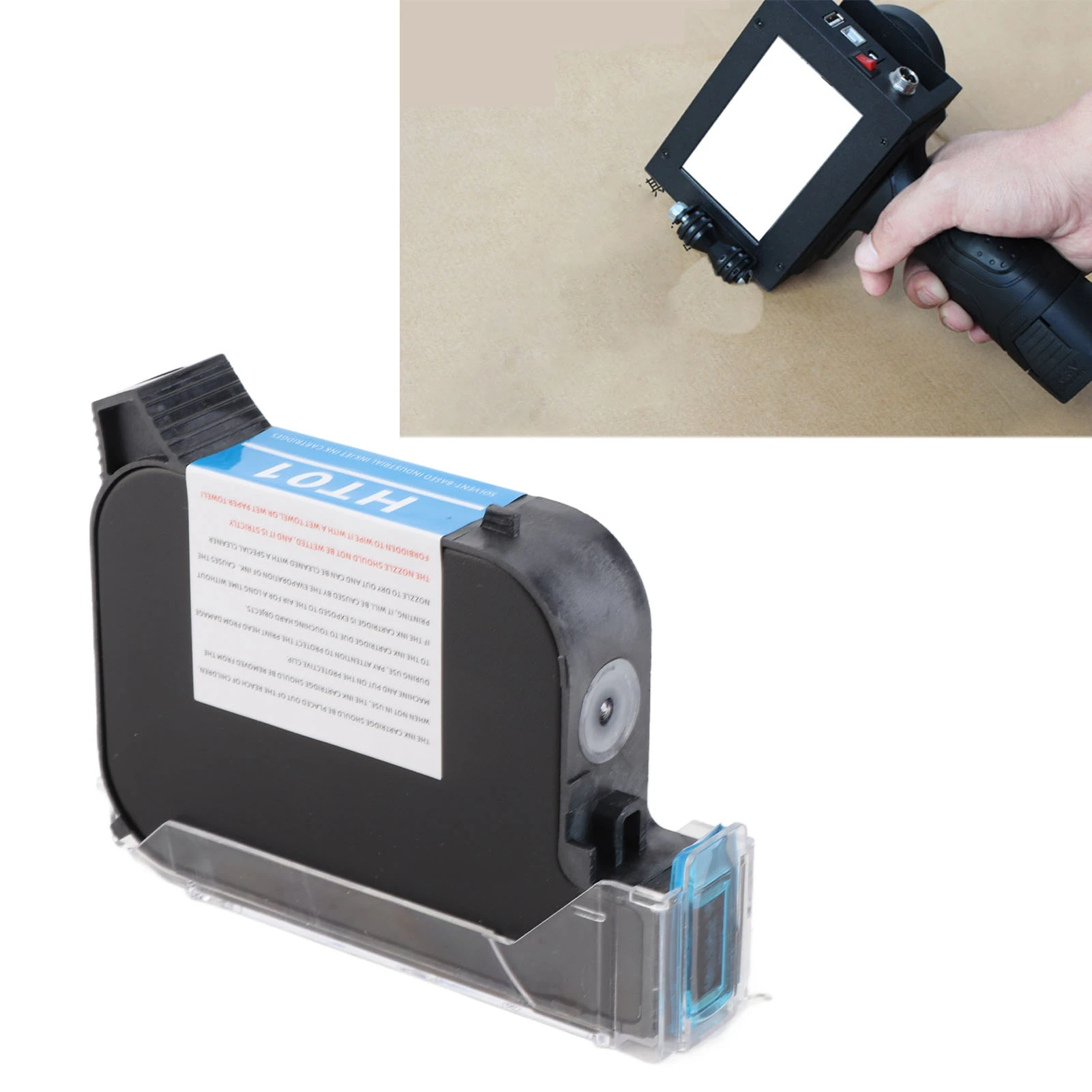 42ML Handheld Printer Ink Cartridge Rapid Drying Inkjet Printer Cartridge Replacement 12.7mm Inkjet Printer Cartridge