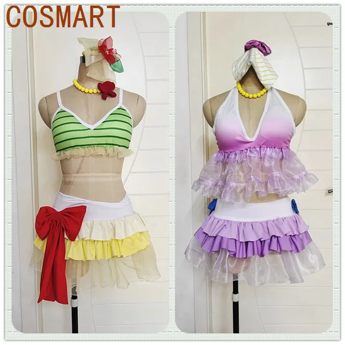 

COSMART Anime Lovelive! Minami Kotori Tojo Nozomi All Members Sexy Lovely Summer Swimsuit Cosplay Costume Pool Party Outfit