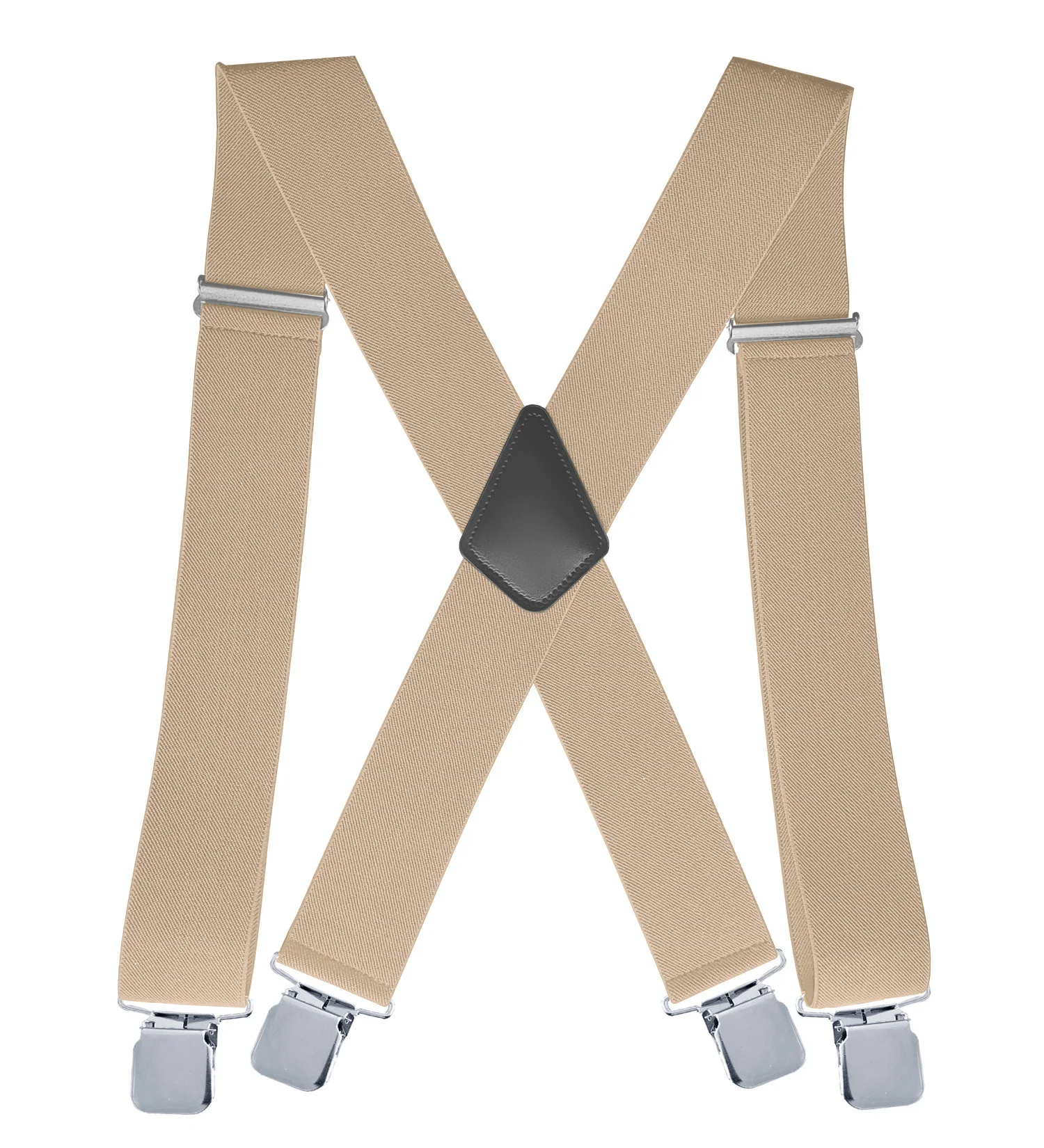 Suspenders Men 4 Clip 5cm Width Braces Adjustable Elastic Strap Belts Heavy Duty Trouser Suspensorio Garter
