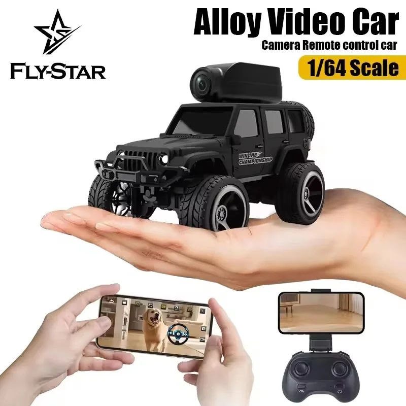 

1:64 Scale Alloy Off-Road Vehicle Remote Control Car with Camera Image Transmission Cross-Border New Product Rc Car Toy