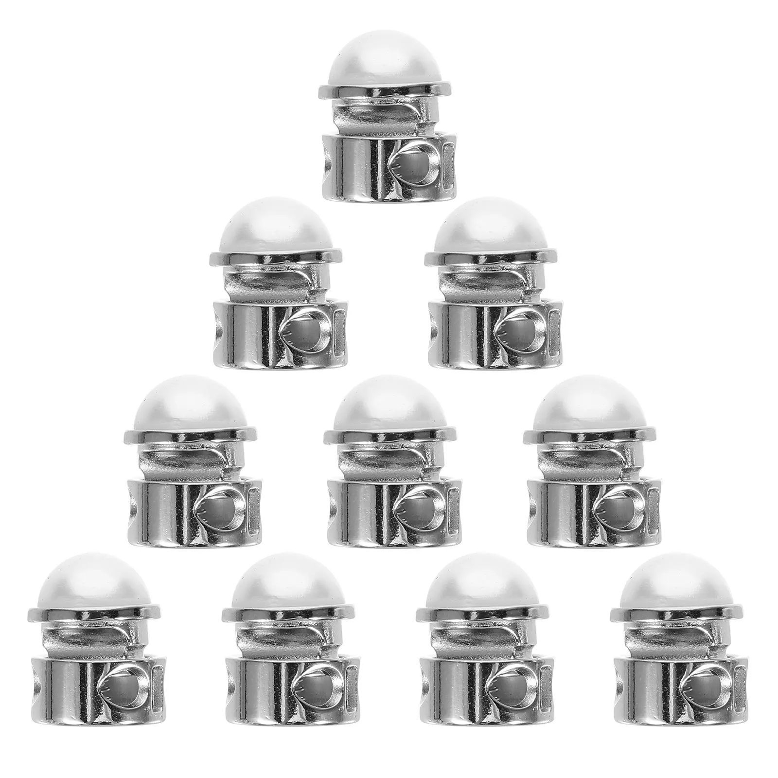 10Pcs Metal Spring Buckles Cord Locks for Drawstrings Lightweight Portable Easy Install Firm Grip Smooth Surface No Scratch