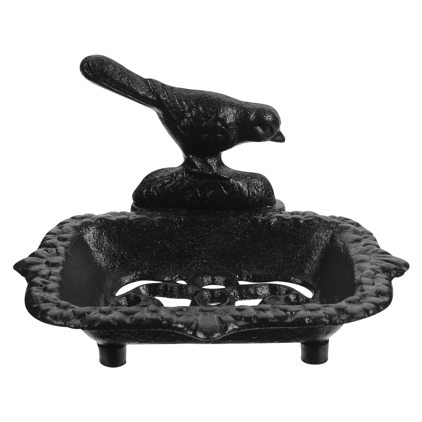 

Iron Soap Holder with Drainage Design Bird Style Metal Soap Tray for Shower Bathroom Sink Decorative Storage Solution