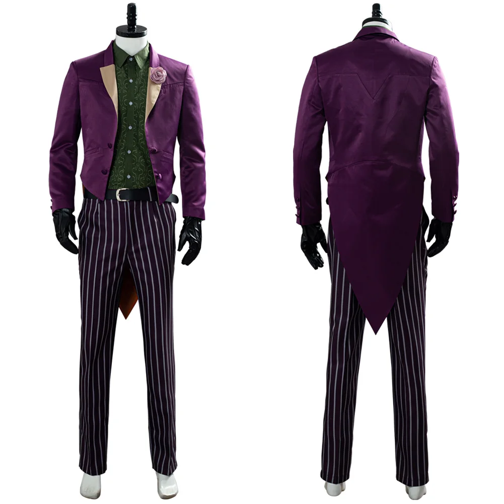 

Mortal Kombat 11 Joker Cosplay Fantasy Clothing Disguise for Adult Men Uniform Jacket Pants Shirt Outfit Halloween Party Suits