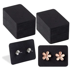100pcs 2.5x3.5cm Earring Paperboard Display Card For Jewelry Stand Cardboard Packaging Holder Material Supplies Small Businesses