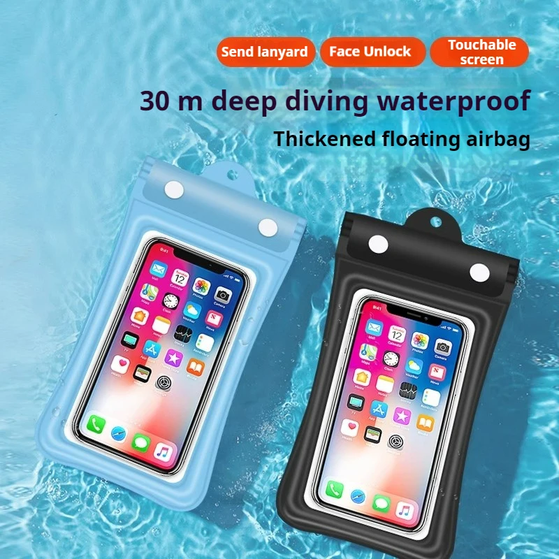 Waterproof Phone Bags Case Touch Screen Mobile Phone Cover with Lanyard Universal SmartPhone Cover Outdoor Swimming Diving