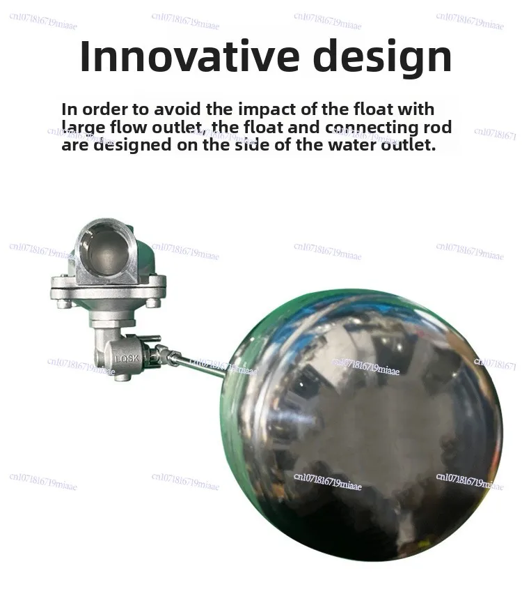 Stainless Steel Float Valve Water Tank Tower Float Switch Automatic Level Controller Full Automatic Stop