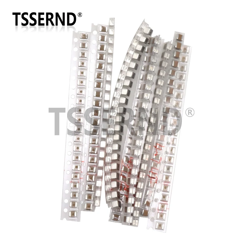 200pcs 1210 SMD Capacitor Assorted Kit 10Values 0.1uF - 100uF 100nF 0.47uF 0.68uF 1uF 2.2uF 4.7uF 10uF Capacitance Samples Set