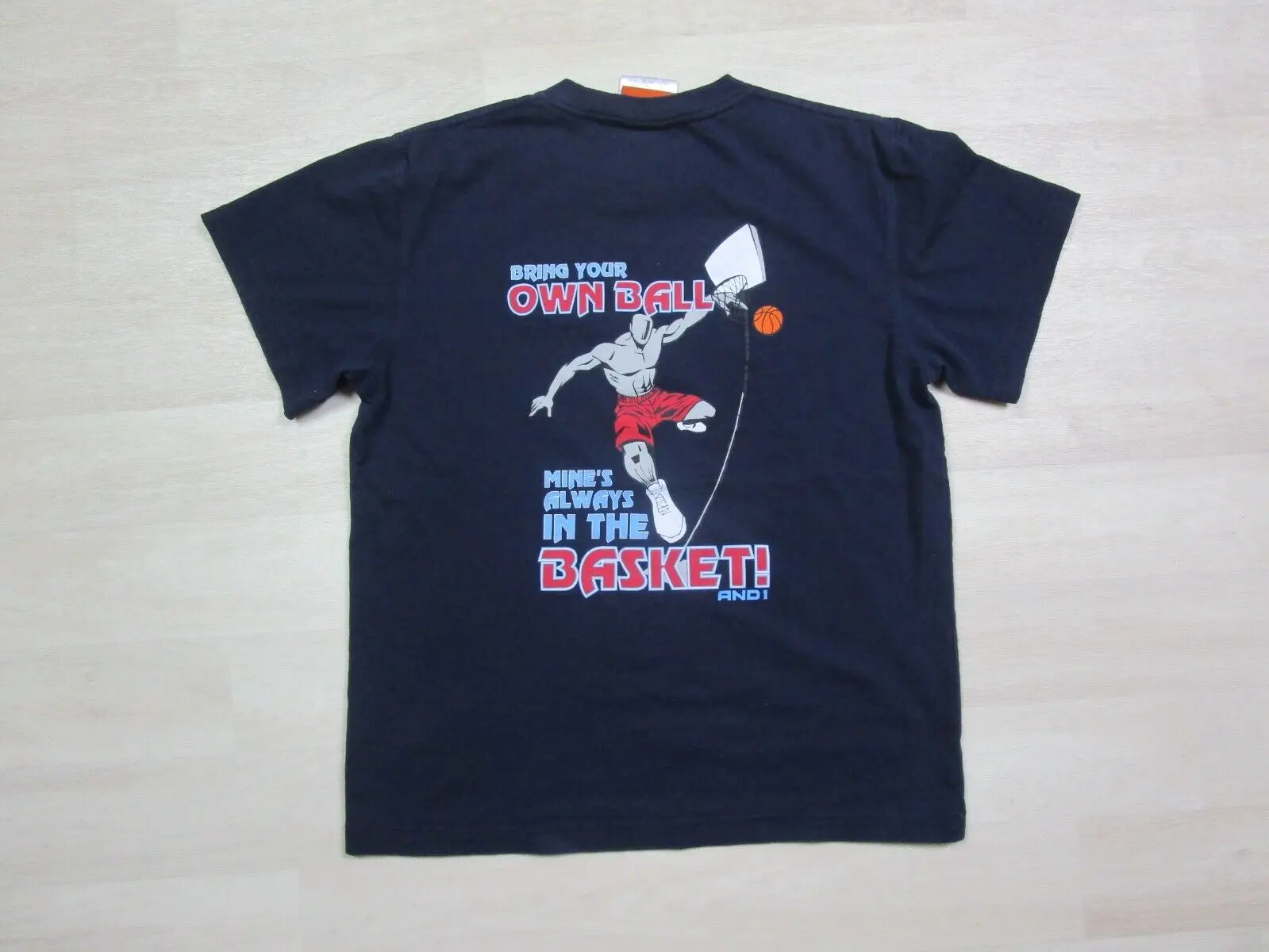 Vintage And 1 Basketball Streetball Graphic T-Shirt Youth Large (L) Trash Talk