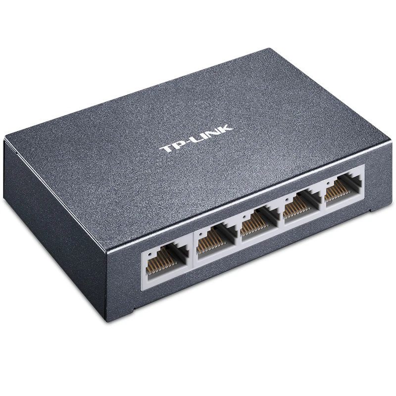 TP-LINK TL-SF1005D Plug and Play, No Need To Set Up Network Switch 5-port 100M Switch Home Network Cable Splitter Steel Shell