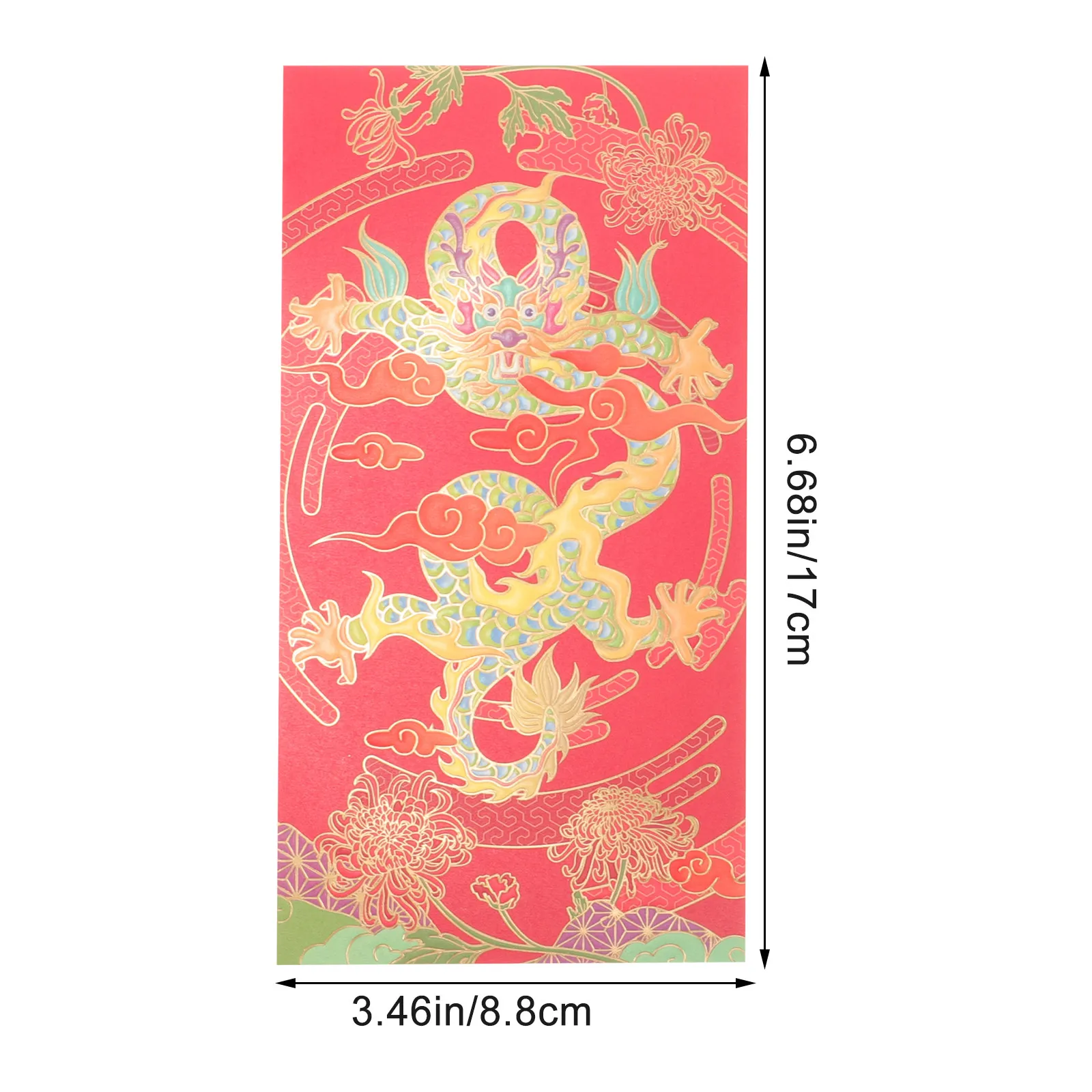 6Pcs Red Envelope Chinese Dragon Year Cartoon Design Money Pouch for 2024 New Year Red Packets Chinese Style Festival Envelopes