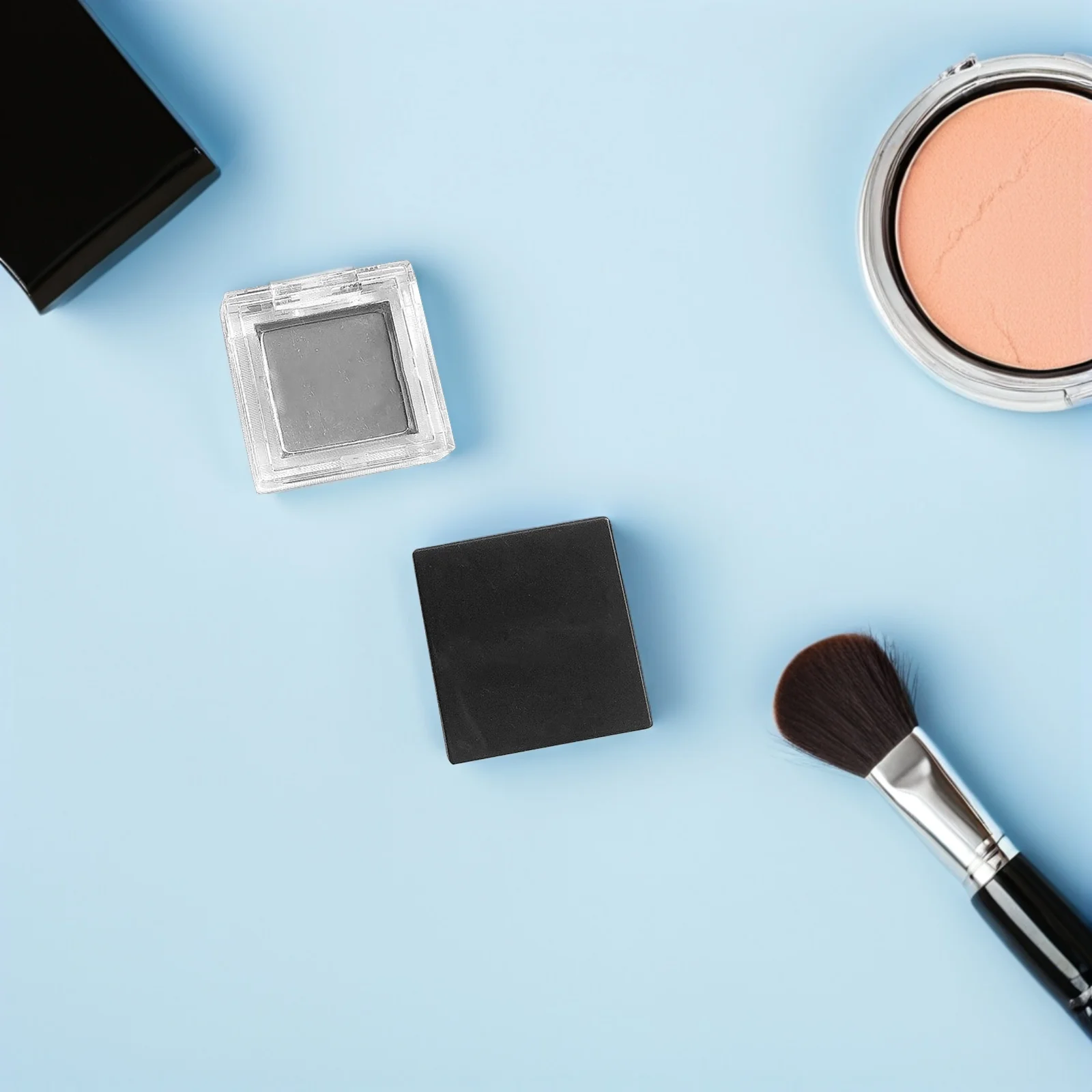 

1set Empty Eyeshadow Container Compact Travel Makeup Mixing Palette Portable Cosmetics Storage Tray For Blusher Highlighter