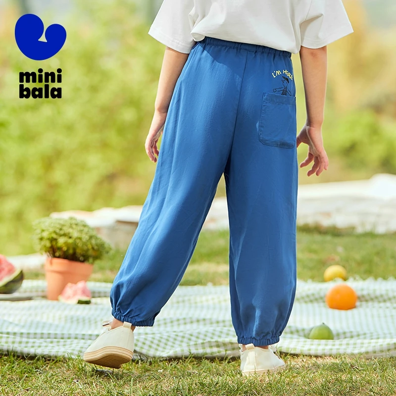 Mini Bala Long Pants Children Pants Boys and Girls Anti-Mosquito Pants Baby Casual Versatile Pants