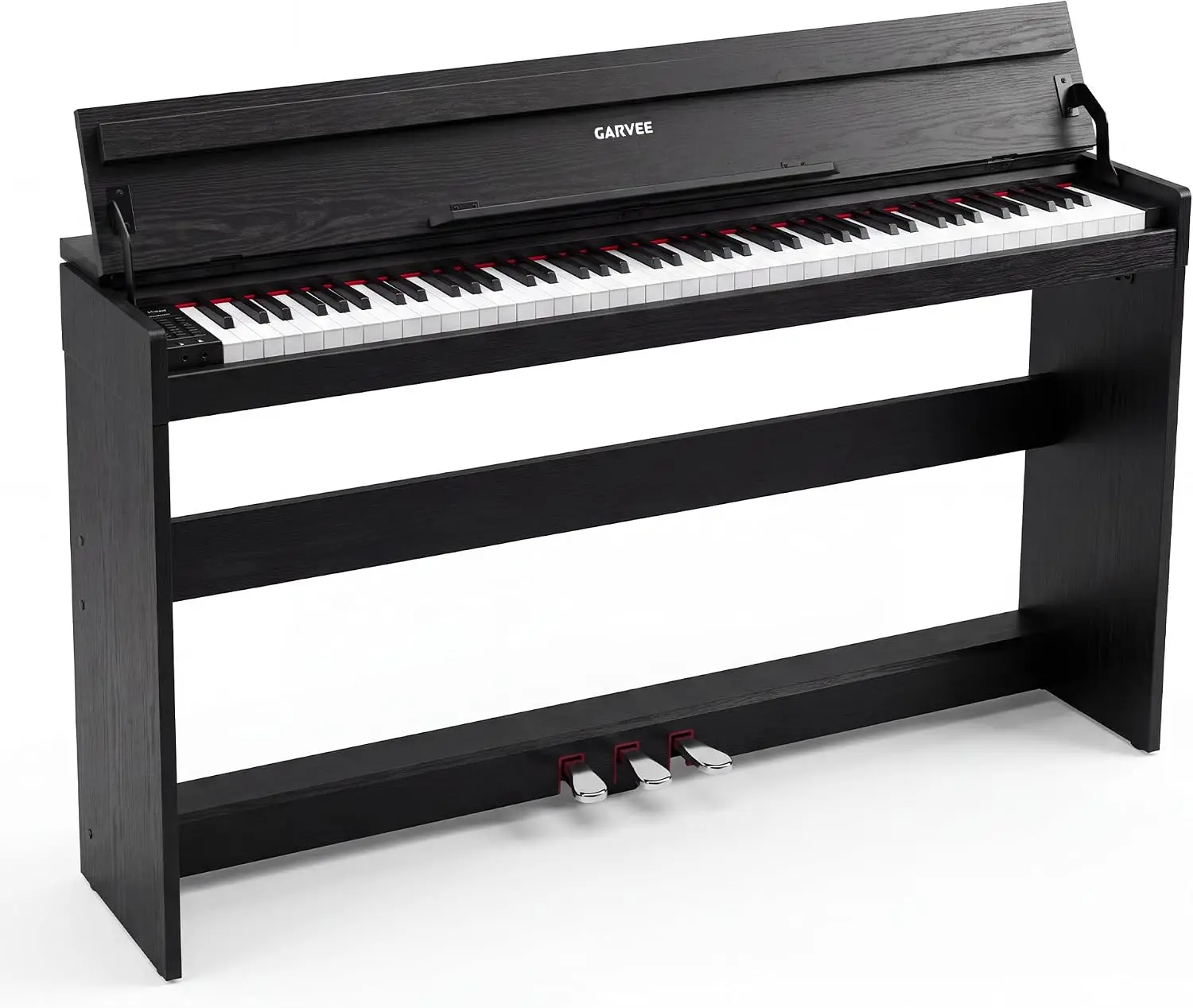 Tacleekii 88-Key Digital Piano with Touch-Sensitive Keyboard 3 Pedals Touch-Sensitive Keys Three Pedals Piano and Instrument Tones, with An ABS Design for Home Practice