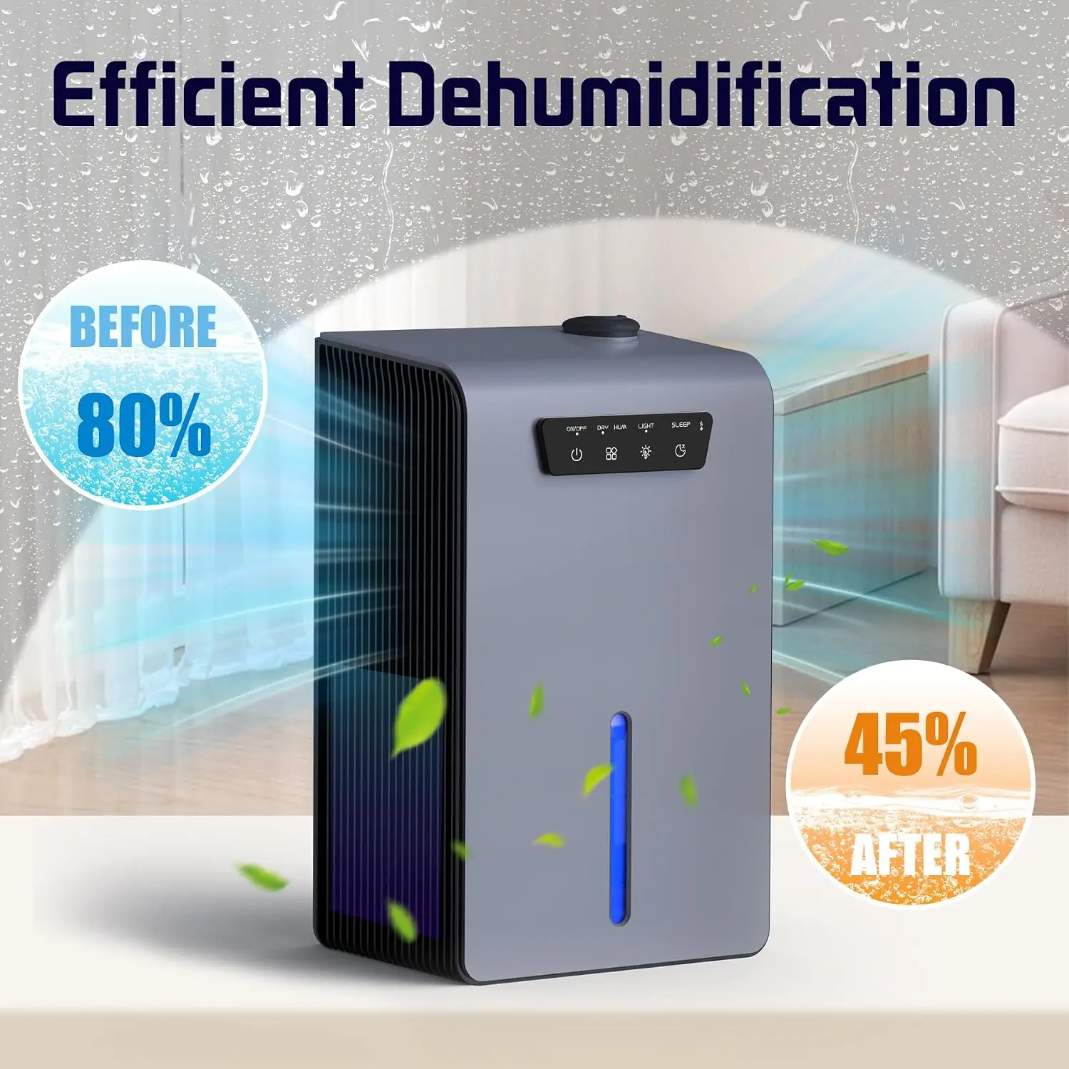 2026 New Upgrade Dehumidifier,2 In 1 Humidifier Dehumidifier Combo,102 OZ Water Tank Dehumidifiers For Home Bedroom,Basement Bat
