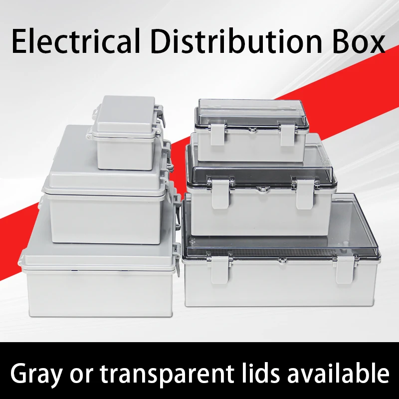 IP66 Electrical Plastic Enclosure ABS Power Junction Box Outdoor Waterproof Distribution Box for Electric Instrument Project