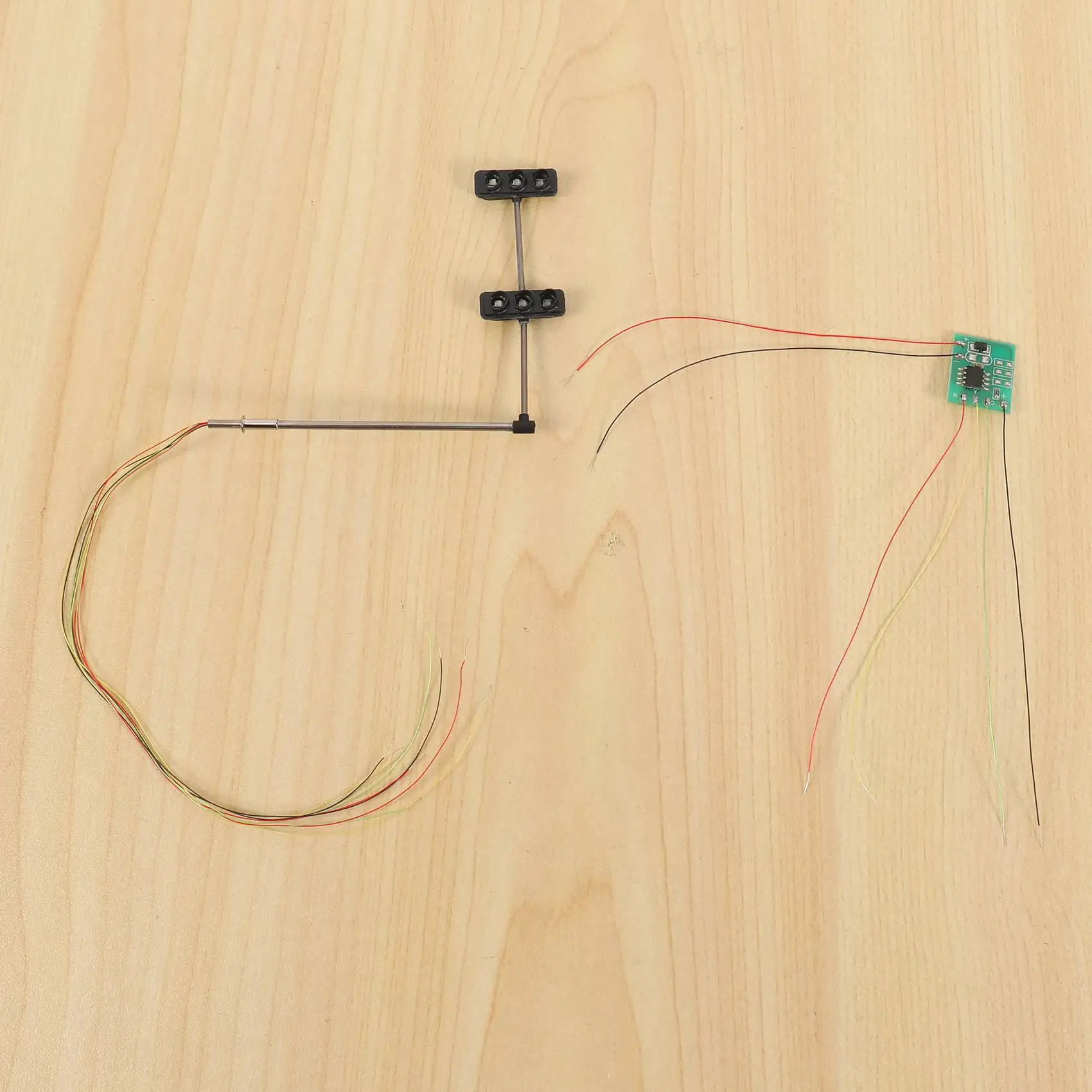 B21b 4x 3 cores sinais de semáforo ho oo escala modelo 6led para diy mesa areia cruzamento rua construção modelo 4