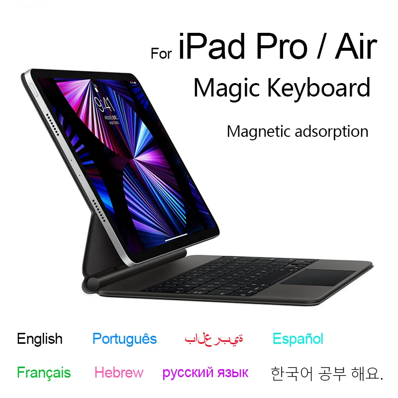 

HUWEI Magic Keyboard for iPad Pro 11 4th 3rd 2nd 1st Gen Air 4 Air 5 for iPad Pro 12 9 12.9 6th 5th 4th 3rd Gen Smart Cover Case