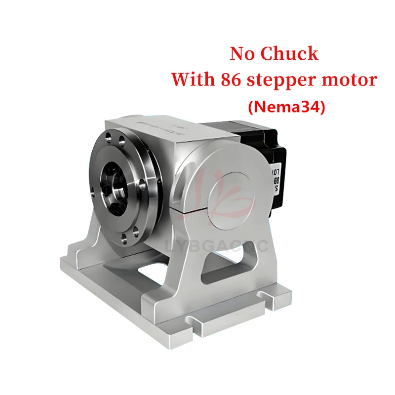 K11 100mm 3 Jaw Manual Chuck CNC Rotary Indexing Dividing Head With Nema34 86mm Stepper Motor For Milling Engraving Machine