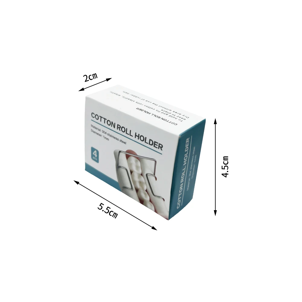 Dental orthodontic cotton roll forceps made of autoclavable stainless steel with a stable grip design suitable for dental