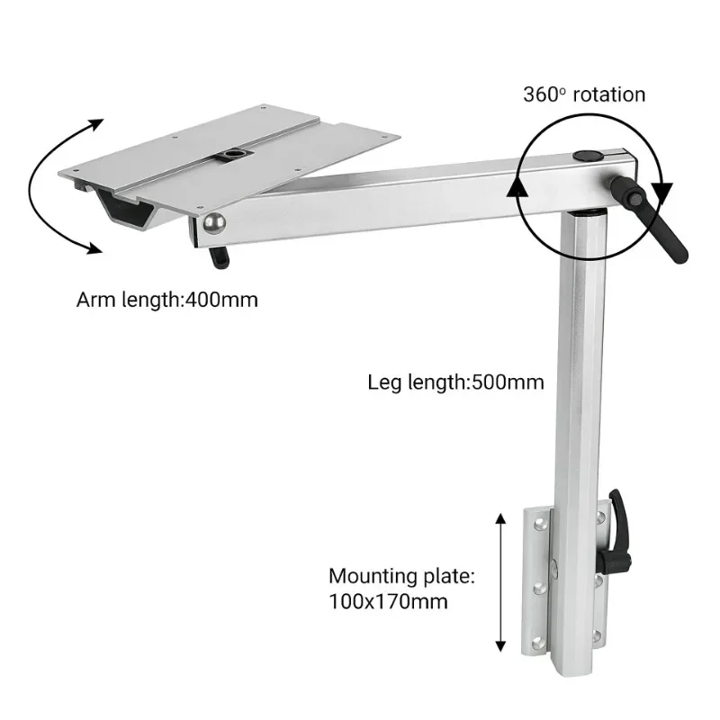 RV yacht activity rotating table legs detachable table frame