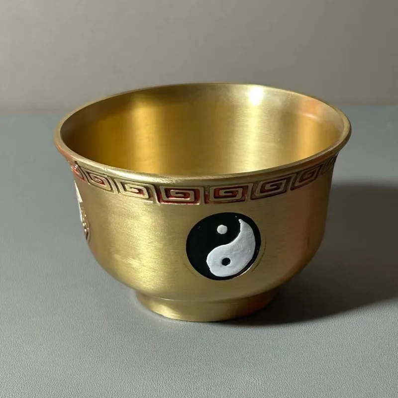 Antique Alloy High-Stand Tai Chi , Bagua Incense Burner, Home Decorative Ornament, Craft Item