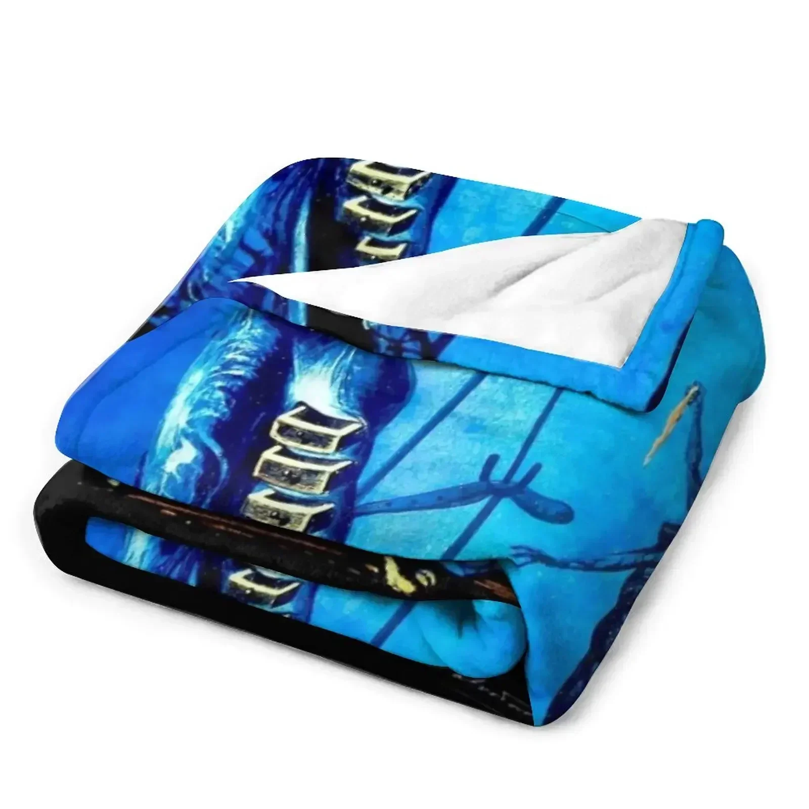 THE BURNING GIRAFFE : Vintage Abstract Print Throw Blanket wednesday Thermals For Travel Kid'S Quilt anime Blankets 3