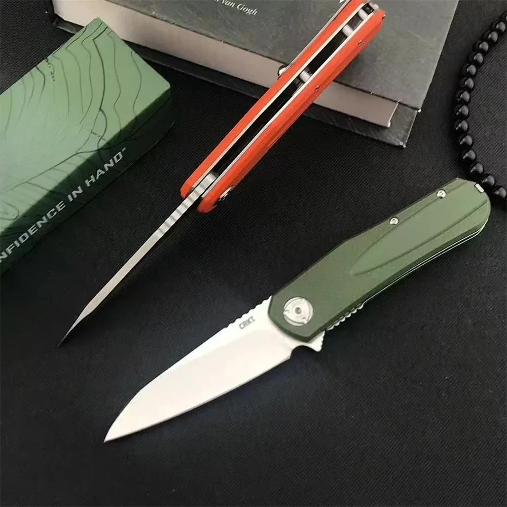 

CRK/T 6535 Flipper Folding Knife 8Cr13Mov Satin Sheepsfoot Blade G10 Handle Tactical Hunting Survival Outdoor Easy To Carry Tool