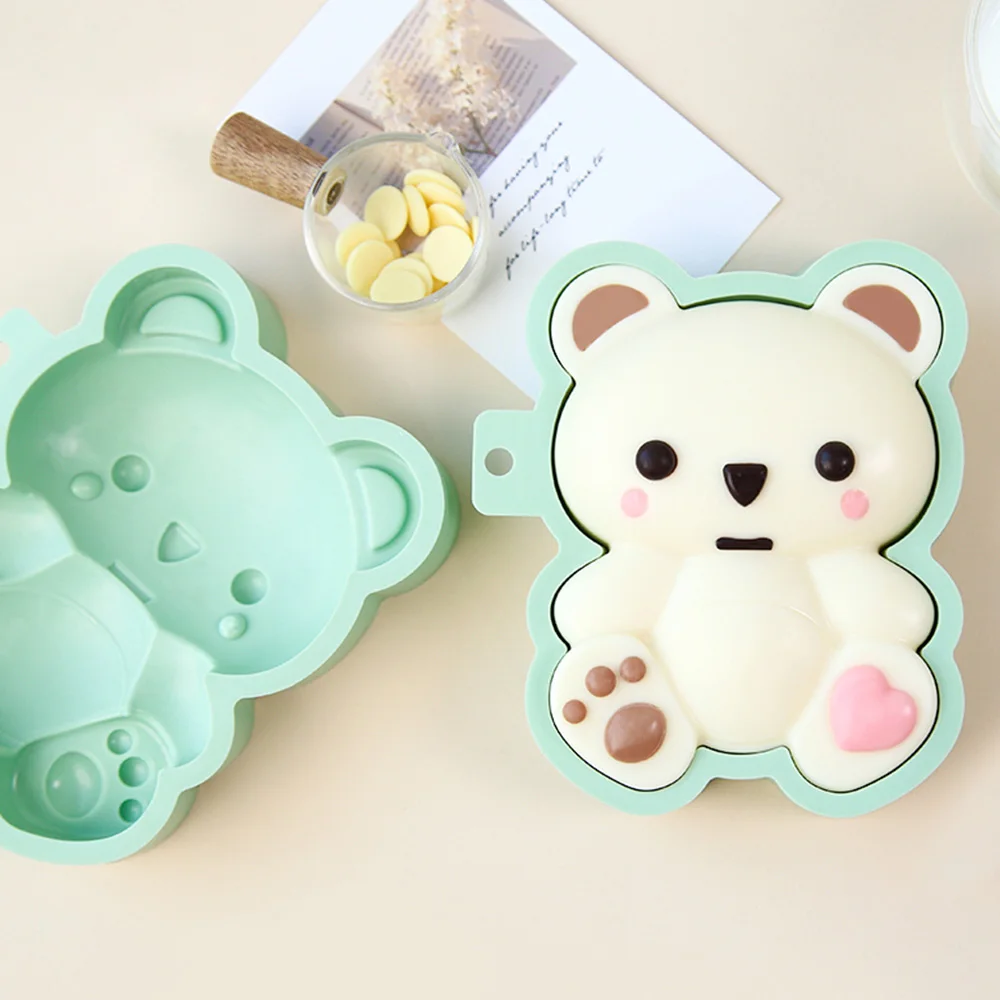 

Силиконовая форма для выпечки в форме милого медведя, форма для мусса, торта, желе, шоколада, легкосъемная многофункциональная силиконовая форма