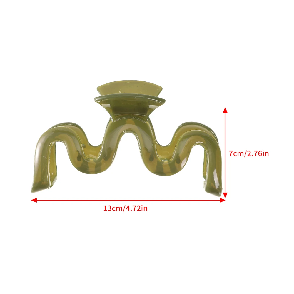13 см большая заколка для волос для густых волос, когти, крабы для девочек, вьющиеся прозрачные кофейные заколки для волос, зажимы для женщин,
